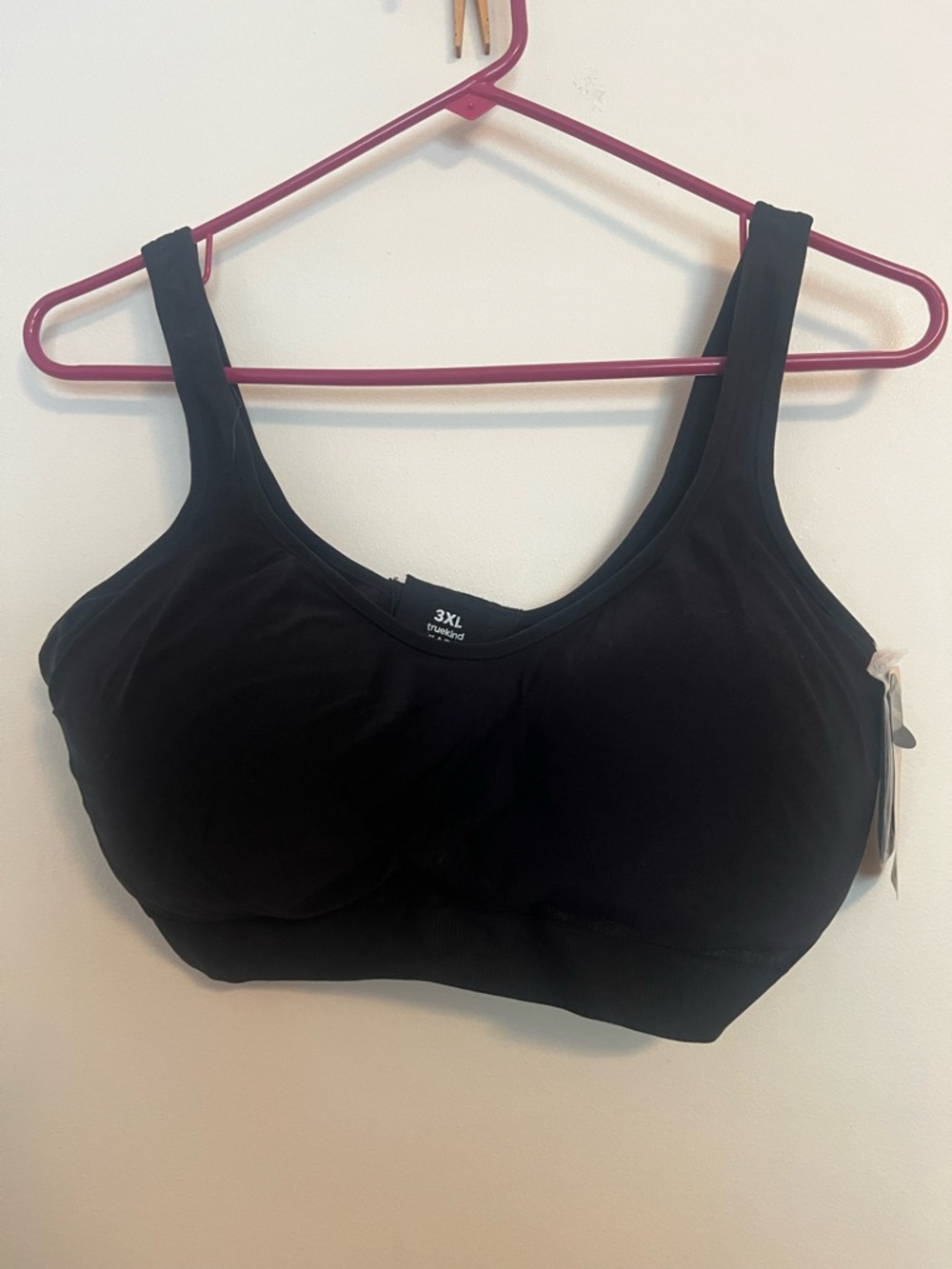 Truekind Black Seamless Wireless Bra - 3XL